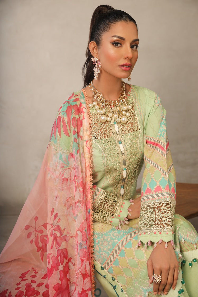 Ellena | Printed Lawn Collection | D01 by Ellena - Designer Dress - Type: Ladies Clothes - Available at Libayah - 100% Original