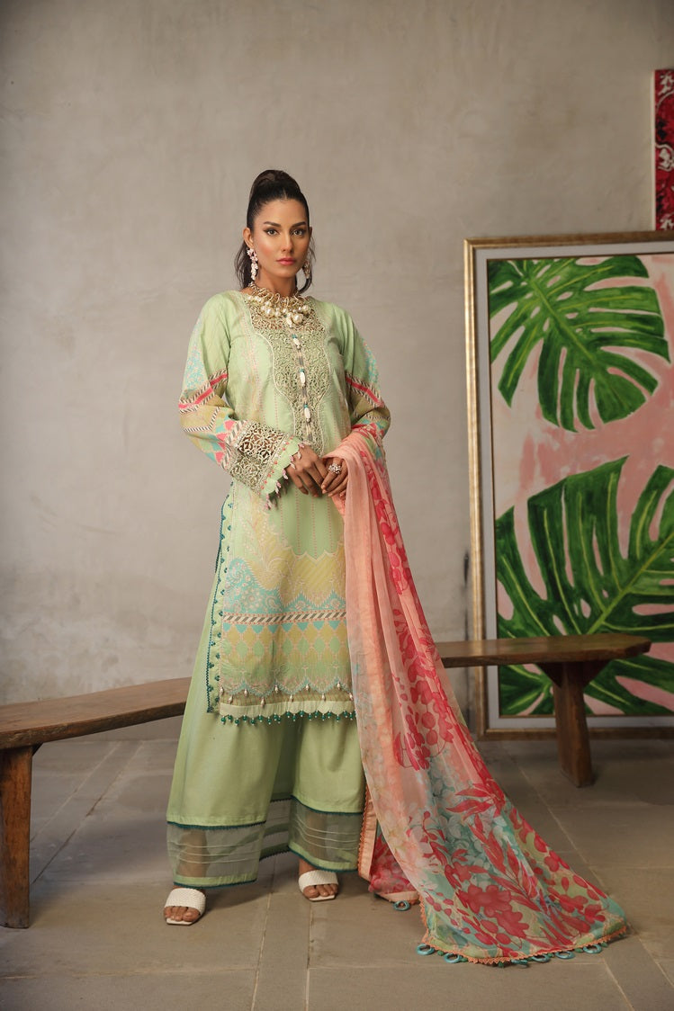 Ellena | Printed Lawn Collection | D01 by Ellena - Designer Dress - Type: Ladies Clothes - Available at Libayah - 100% Original