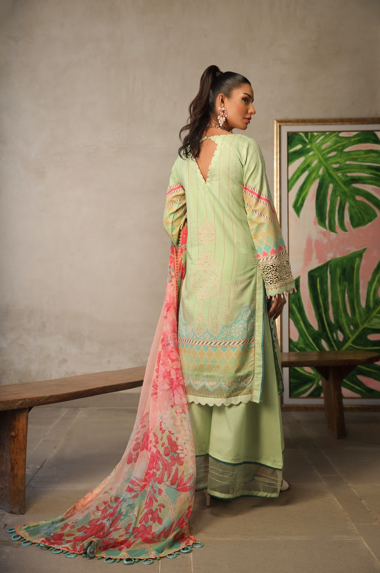 Ellena | Printed Lawn Collection | D01 by Ellena - Designer Dress - Type: Ladies Clothes - Available at Libayah - 100% Original