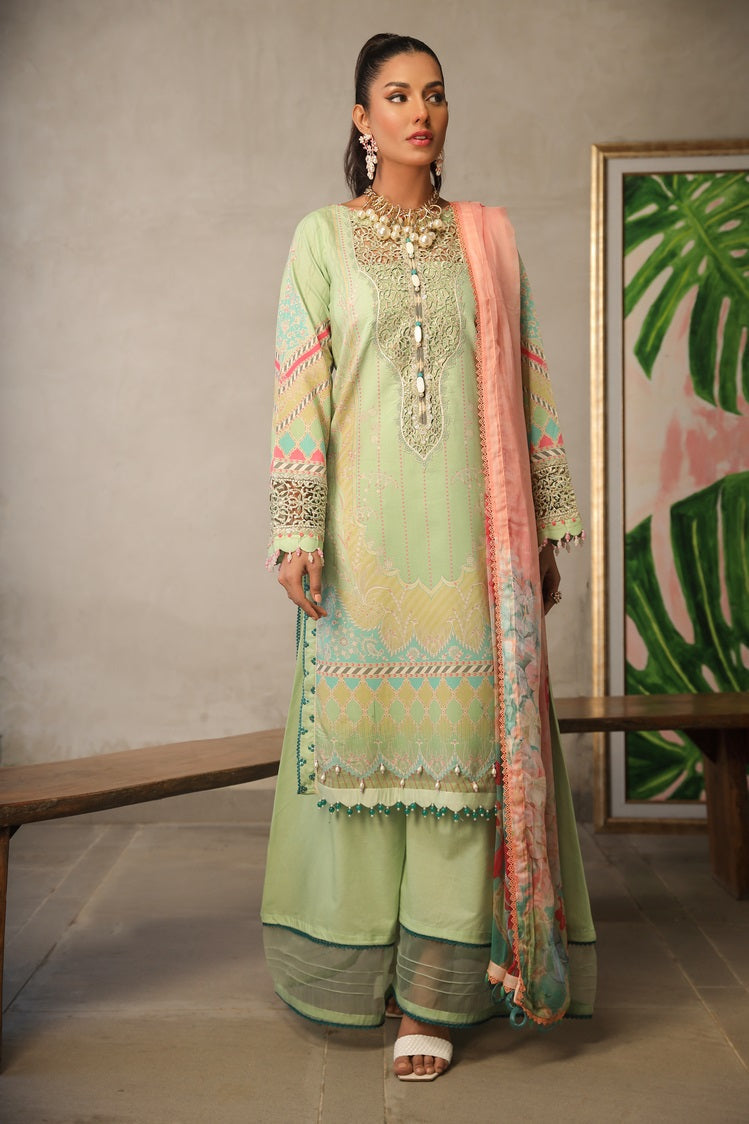 Ellena | Printed Lawn Collection | D01 by Ellena - Designer Dress - Type: Ladies Clothes - Available at Libayah - 100% Original