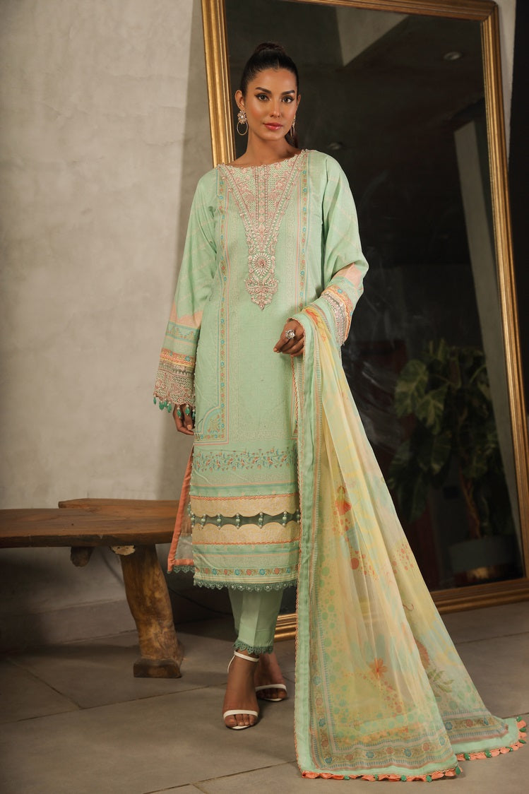 Ellena | Printed Lawn Collection | D02 by Ellena - Designer Dress - Type: Ladies Clothes - Available at Libayah - 100% Original