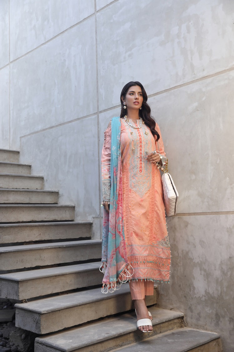 Ellena | Printed Lawn Collection | D03 by Ellena - Designer Dress - Type: Ladies Clothes - Available at Libayah - 100% Original
