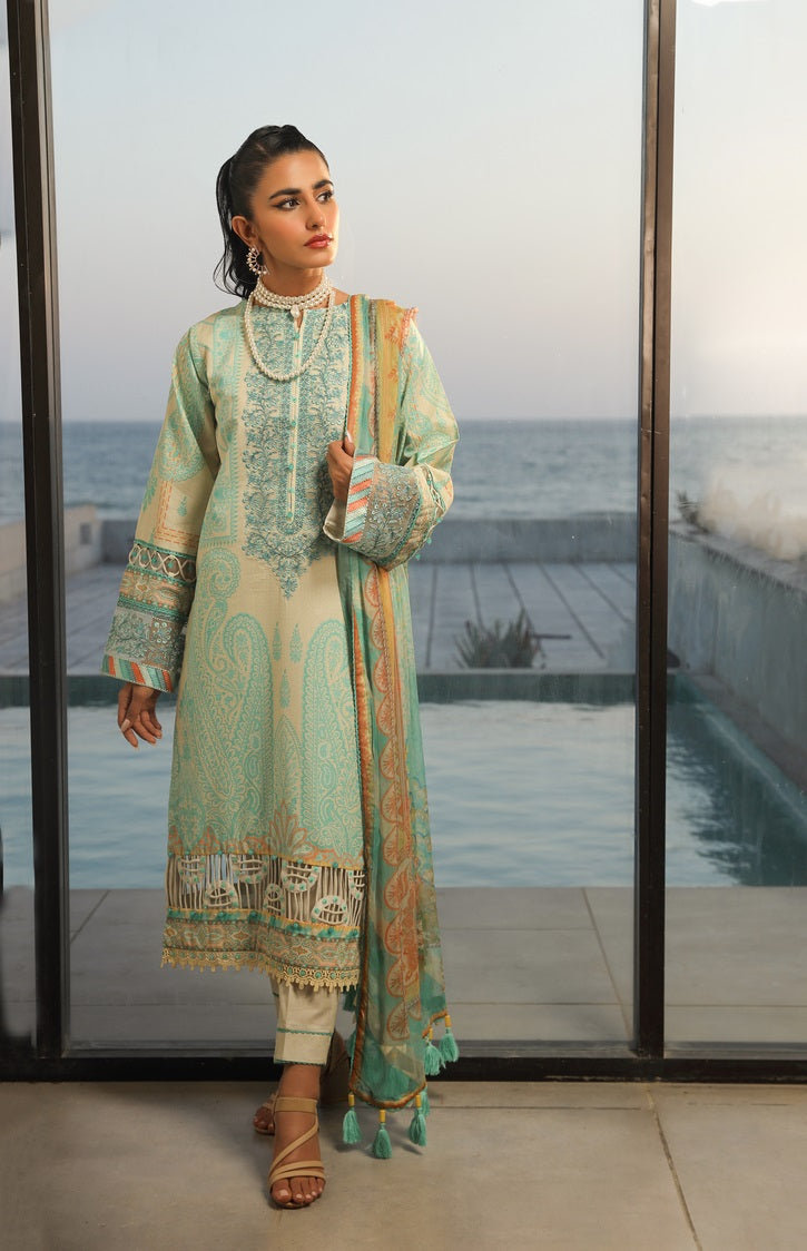 Ellena | Printed Lawn Collection | D04 by Ellena - Designer Dress - Type: Ladies Clothes - Available at Libayah - 100% Original