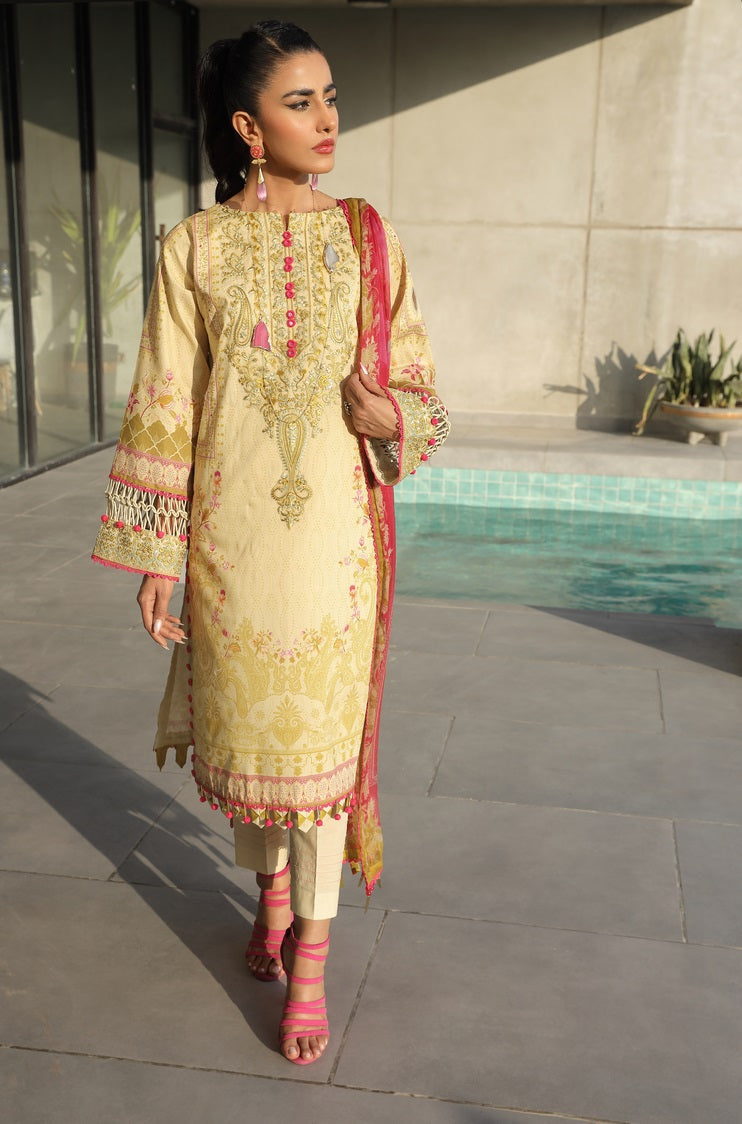 Ellena | Printed Lawn Collection | D06 by Ellena - Designer Dress - Type: Ladies Clothes - Available at Libayah - 100% Original