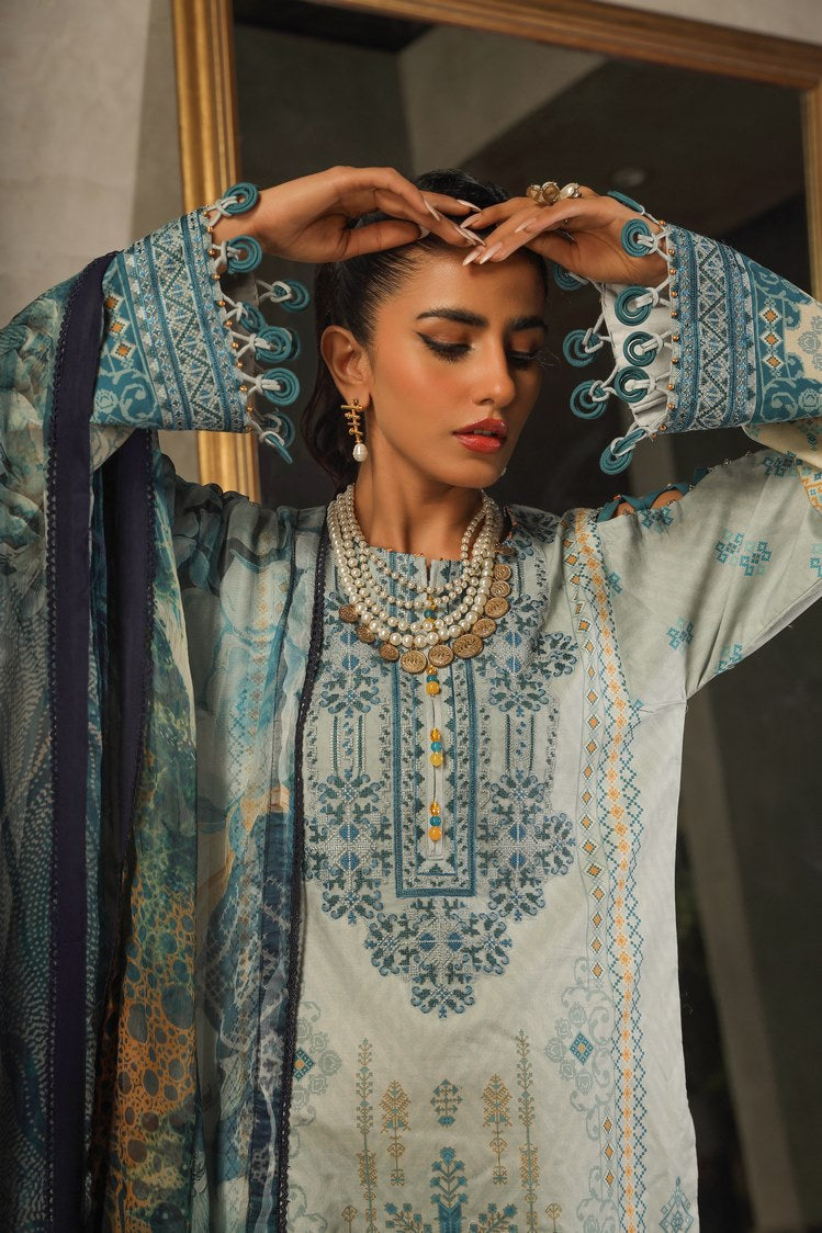 Ellena | Printed Lawn Collection | D08 by Ellena - Designer Dress - Type: Ladies Clothes - Available at Libayah - 100% Original
