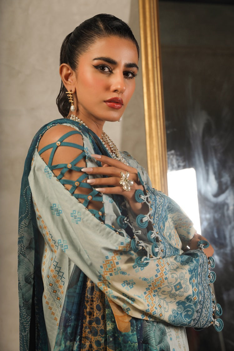 Ellena | Printed Lawn Collection | D08 by Ellena - Designer Dress - Type: Ladies Clothes - Available at Libayah - 100% Original