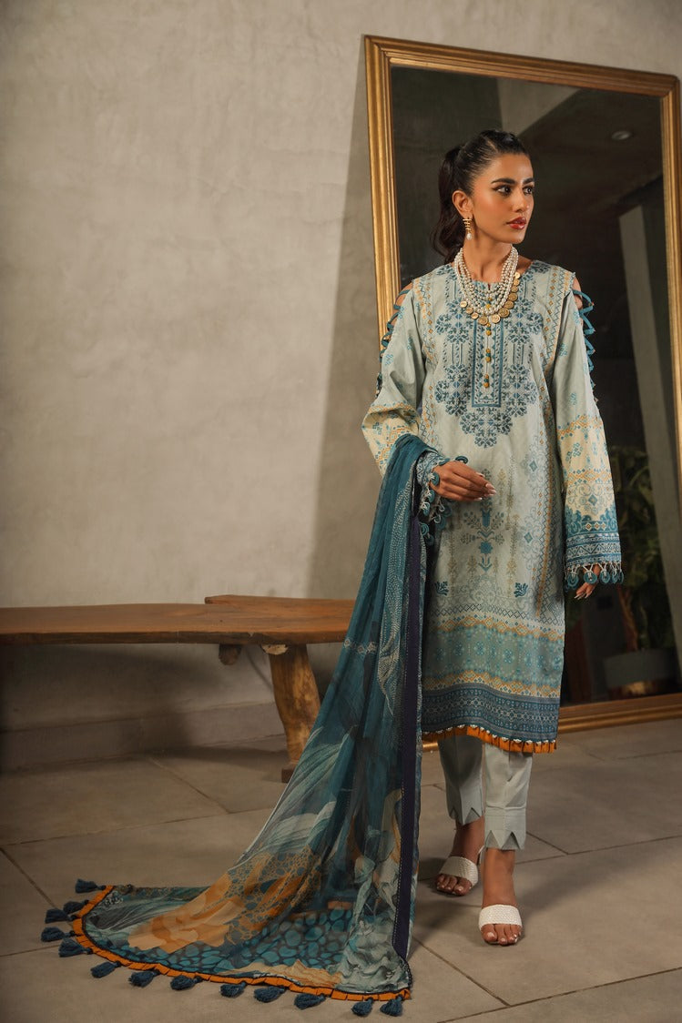 Ellena | Printed Lawn Collection | D08 by Ellena - Designer Dress - Type: Ladies Clothes - Available at Libayah - 100% Original