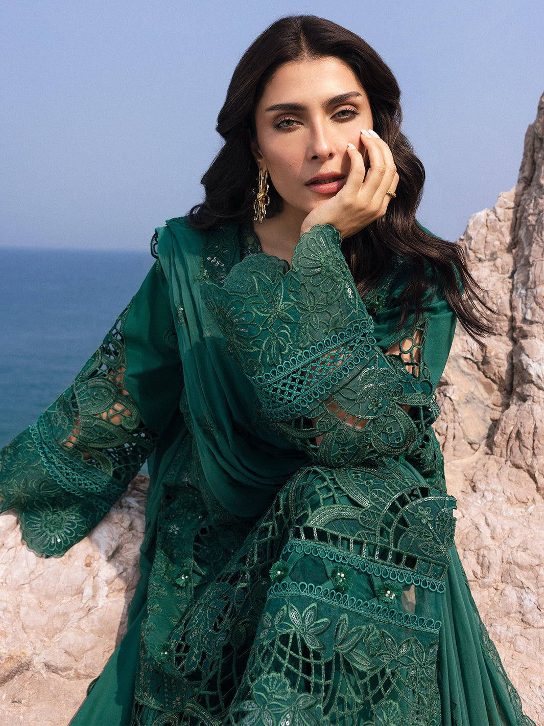 Mahnur | Sirena Luxury Lawn 25 | Eirene by Mahnur - Designer Dress - Type: Ladies Clothes - Available at Libayah - 100% Original