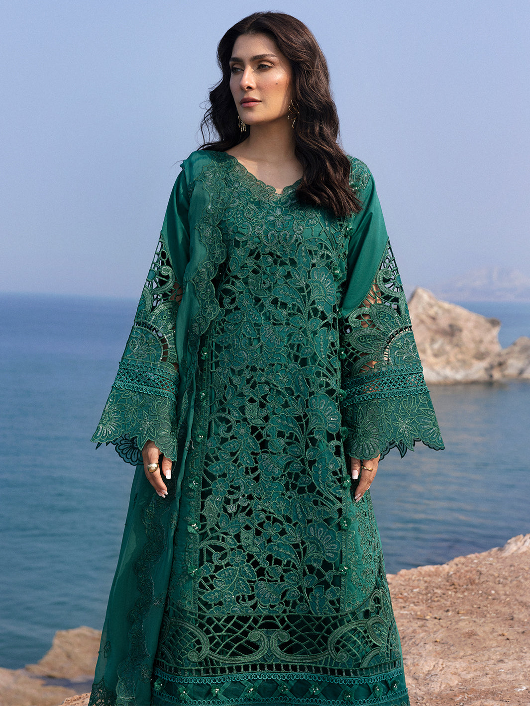 Mahnur | Sirena Luxury Lawn 25 | Eirene by Mahnur - Designer Dress - Type: Ladies Clothes - Available at Libayah - 100% Original