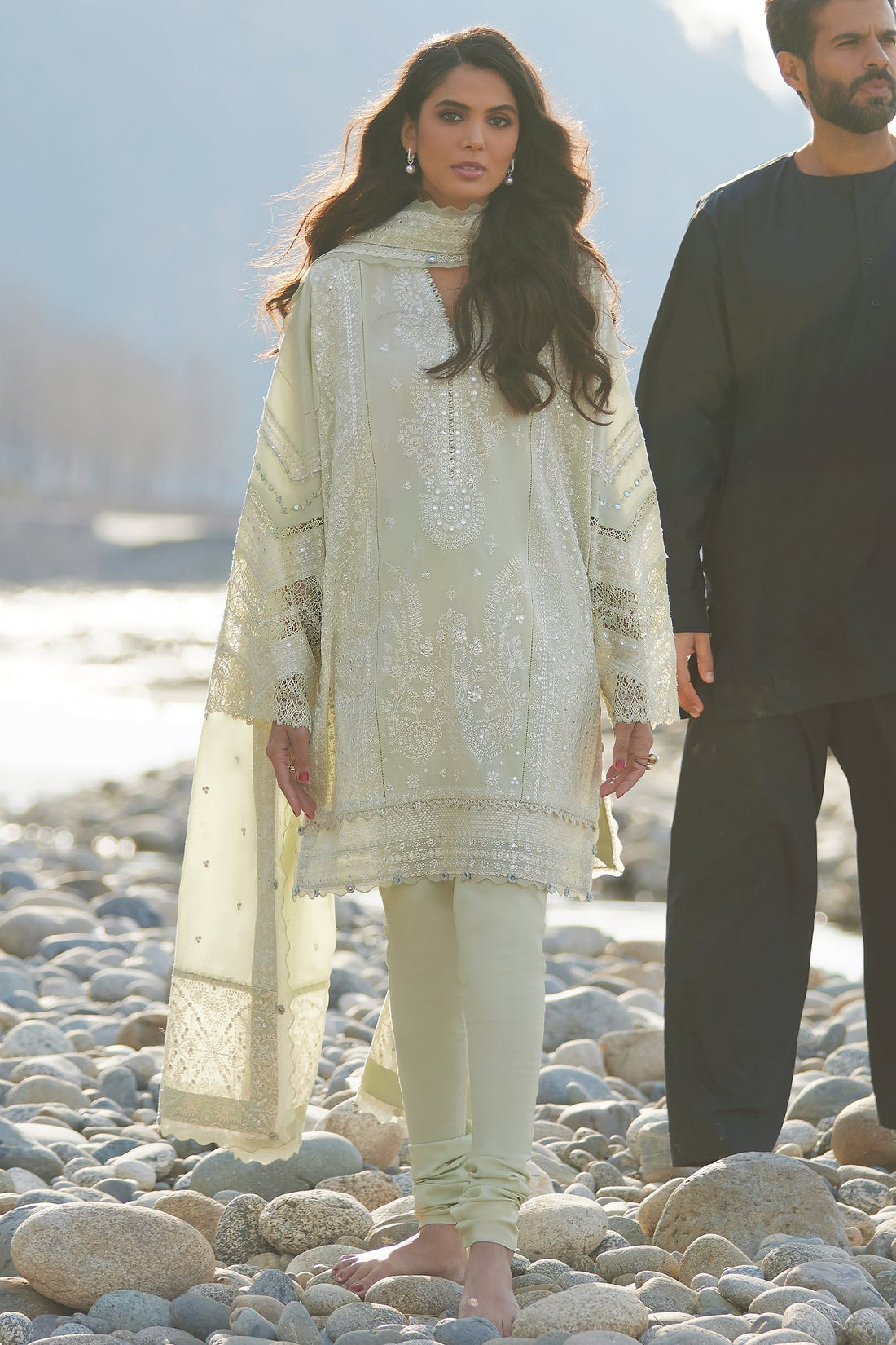 Elan | Lawn 24 | ZEINA (EL24-12 A) by Elan - Designer Dress - Type: Ladies Clothes - Available at Libayah - 100% Original