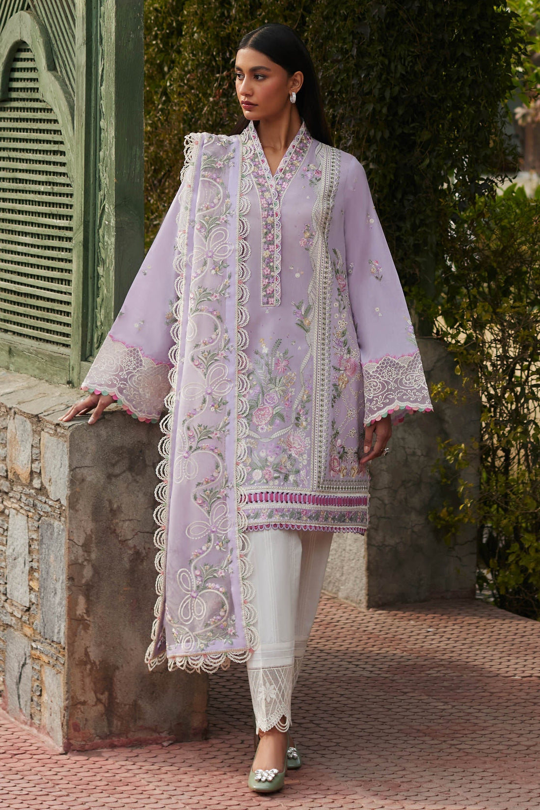 Elan | Lawn 24 | ZENEL (EL24-08 A) by Elan - Designer Dress - Type: Ladies Clothes - Available at Libayah - 100% Original