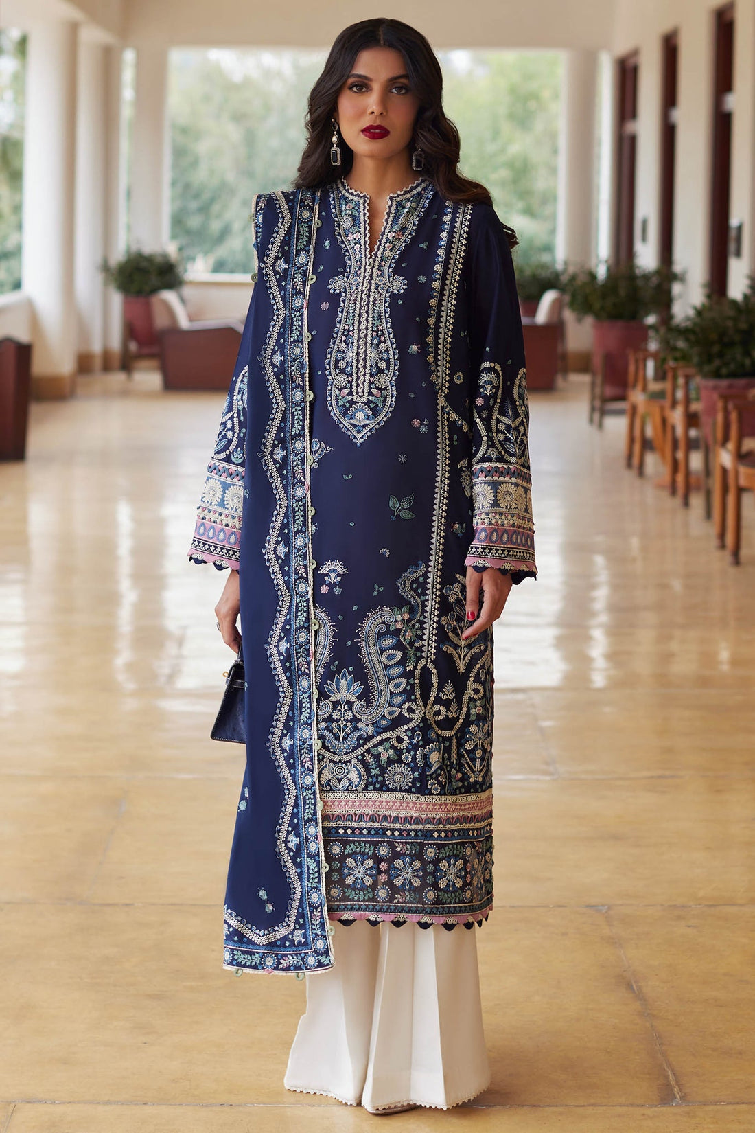 Elan | Lawn 24 | MAHROSH (EL24-04 B) by Elan - Designer Dress - Type: Ladies Clothes - Available at Libayah - 100% Original