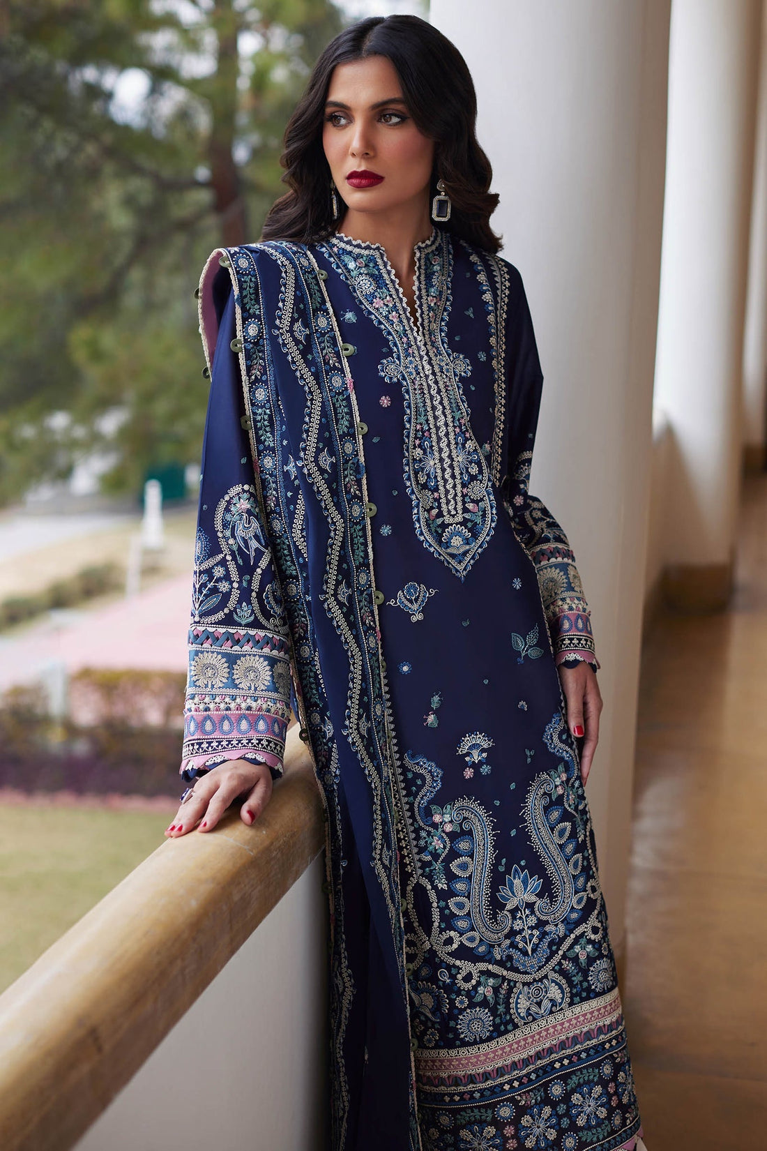 Elan | Lawn 24 | MAHROSH (EL24-04 B) by Elan - Designer Dress - Type: Ladies Clothes - Available at Libayah - 100% Original