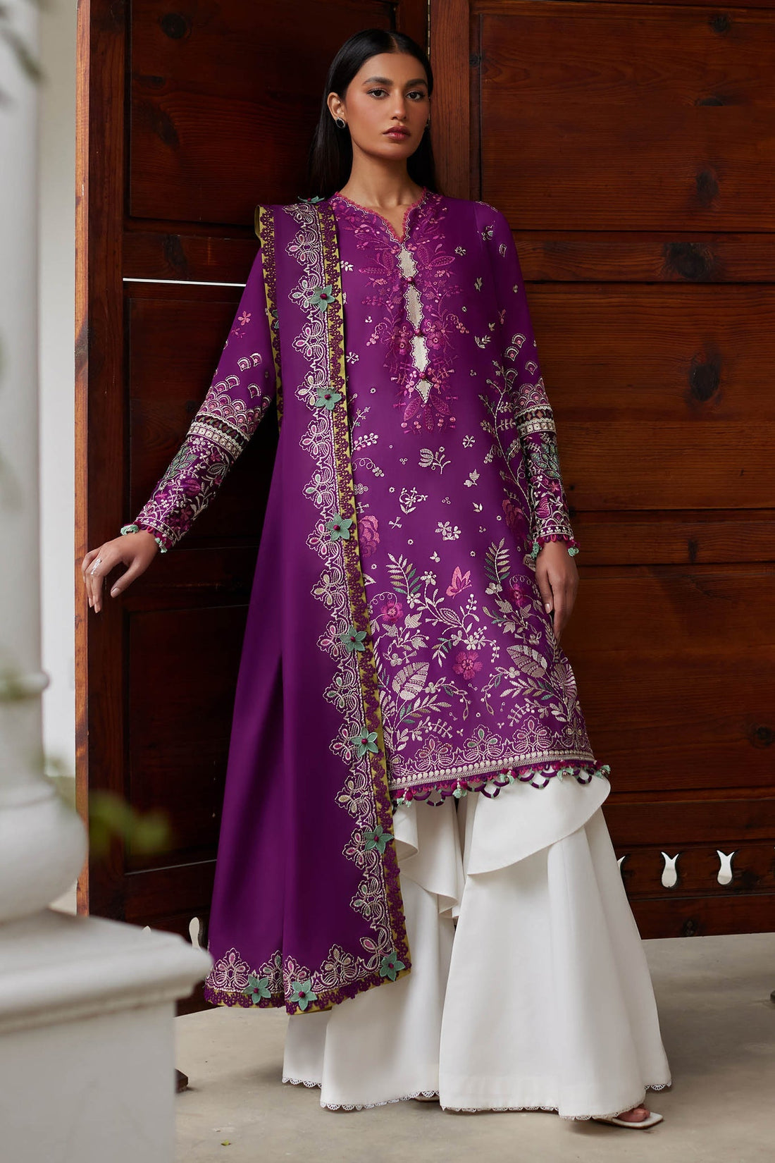 Elan | Lawn 24 |QISTINA (EL24-03 A) by Elan - Designer Dress - Type: Ladies Clothes - Available at Libayah - 100% Original