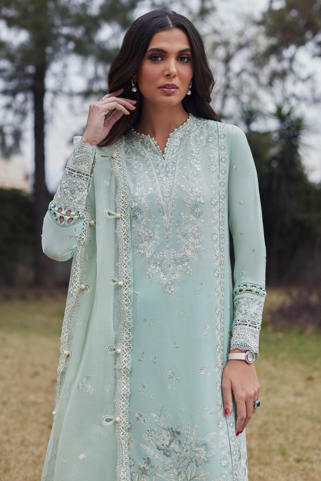 Elan | Lawn 24 | MINA (EL24-01 B) by Elan - Designer Dress - Type: Ladies Clothes - Available at Libayah - 100% Original