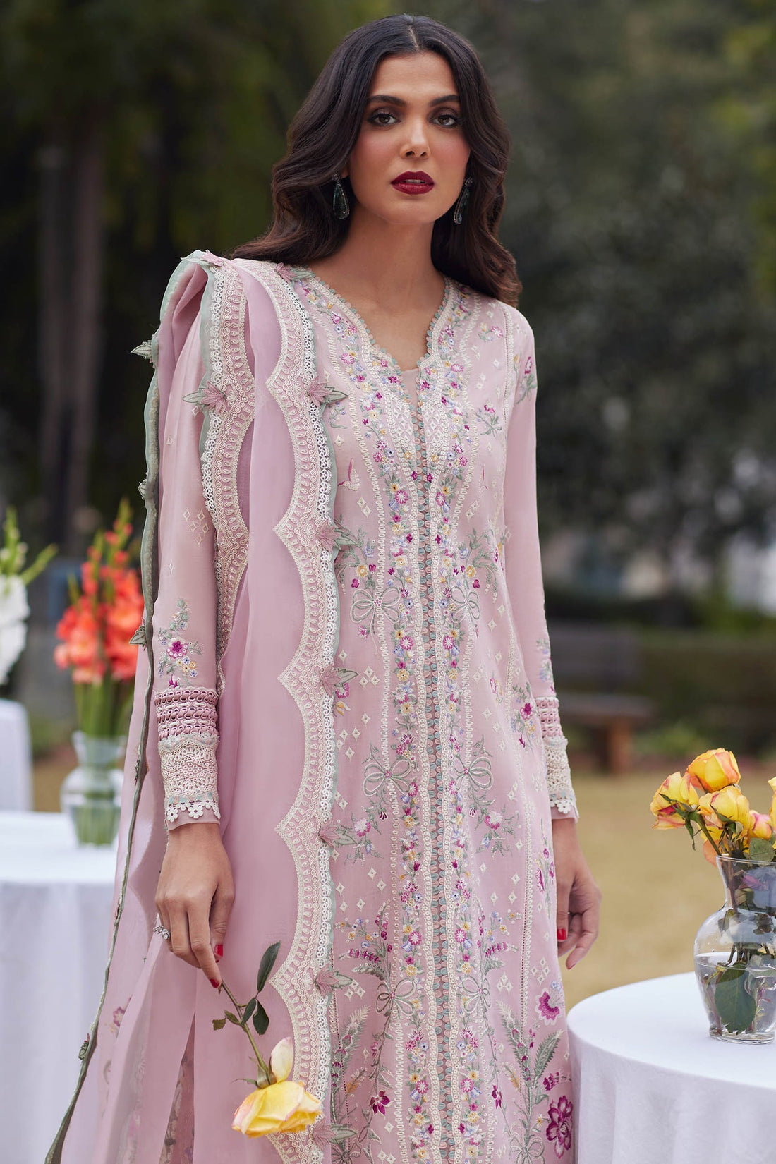 Elan | Lawn 24 | MIRZETA (EL24-11 B) by Elan - Designer Dress - Type: Ladies Clothes - Available at Libayah - 100% Original