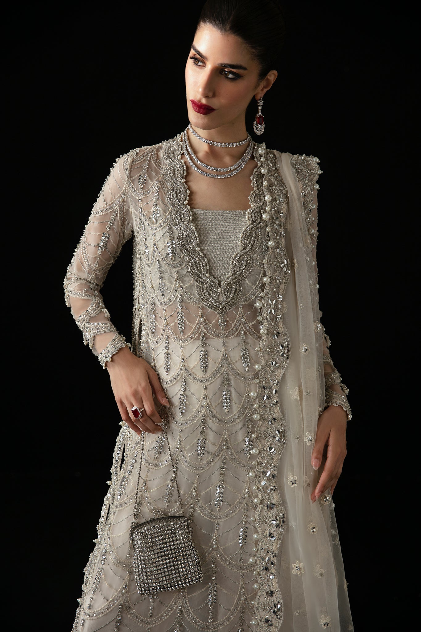 Elan | Pret Crepusule | LUMIÈRE DE NEIG (EP-21302) by Elan - Designer Dress - Type: Ladies Clothes - Available at Libayah - 100% Original