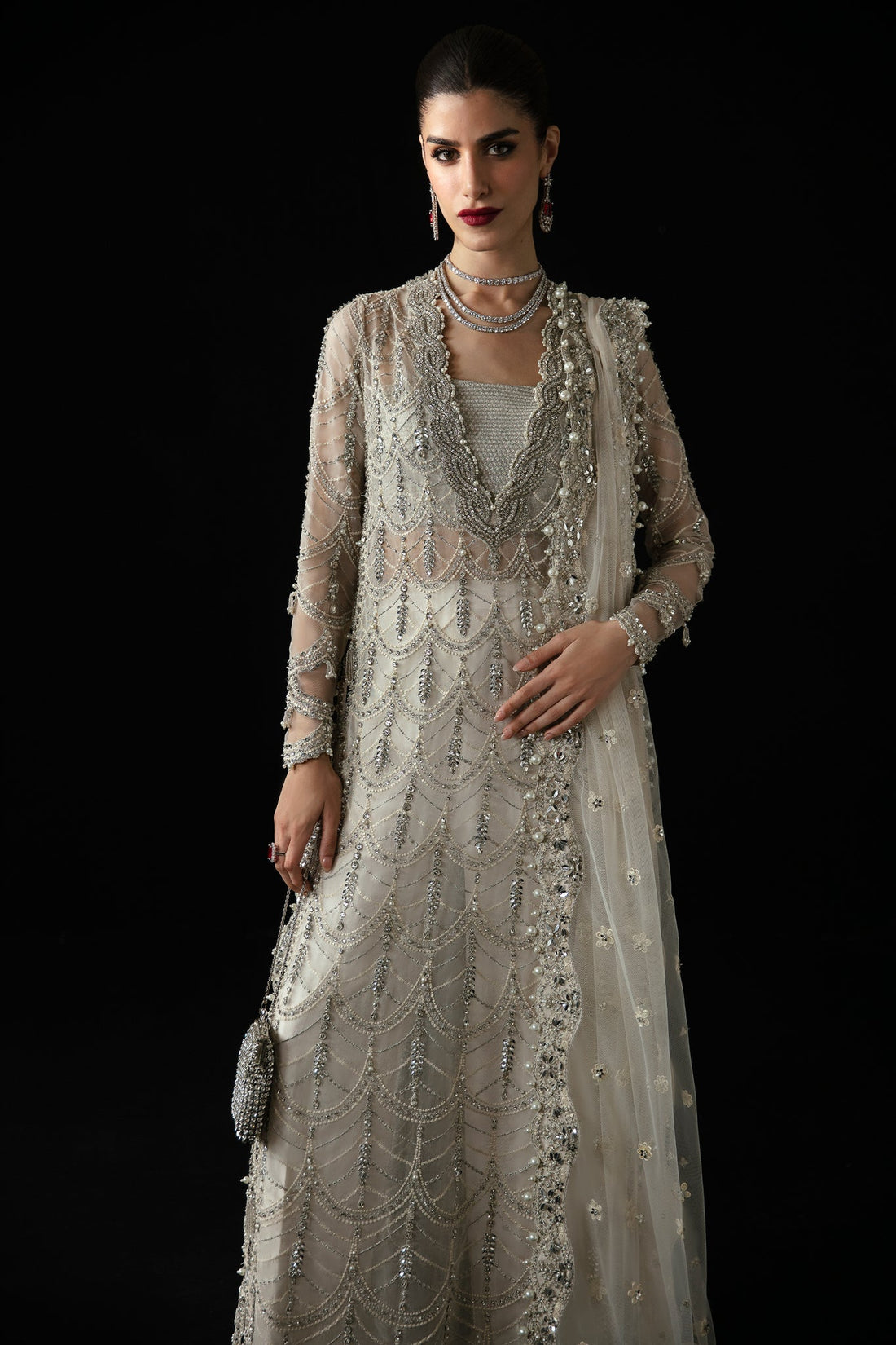 Elan | Pret Crepusule | LUMIÈRE DE NEIG (EP-21302) by Elan - Designer Dress - Type: Ladies Clothes - Available at Libayah - 100% Original