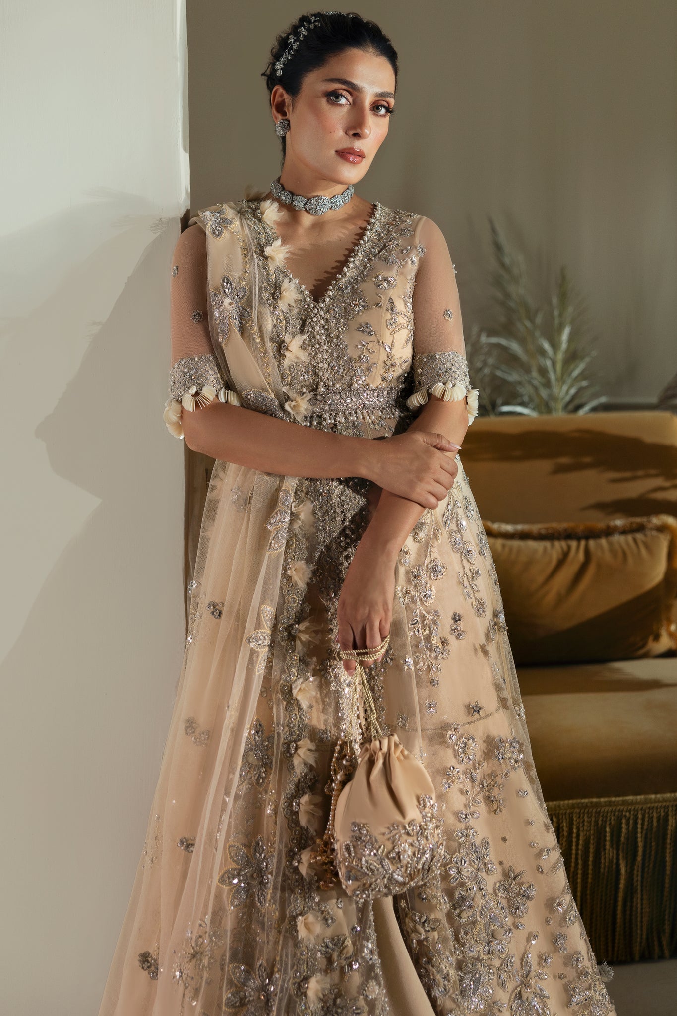 Elan | Wedding Festive 24 | PEARL OF TRANQUILITY (EC24-08) by Elan - Designer Dress - Type: Ladies Clothes - Available at Libayah - 100% Original