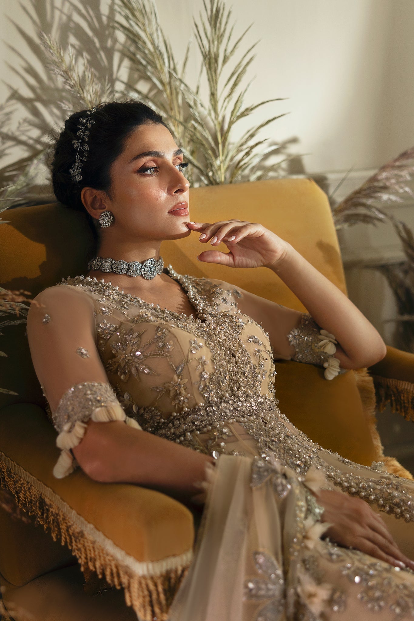 Elan | Wedding Festive 24 | PEARL OF TRANQUILITY (EC24-08) by Elan - Designer Dress - Type: Ladies Clothes - Available at Libayah - 100% Original