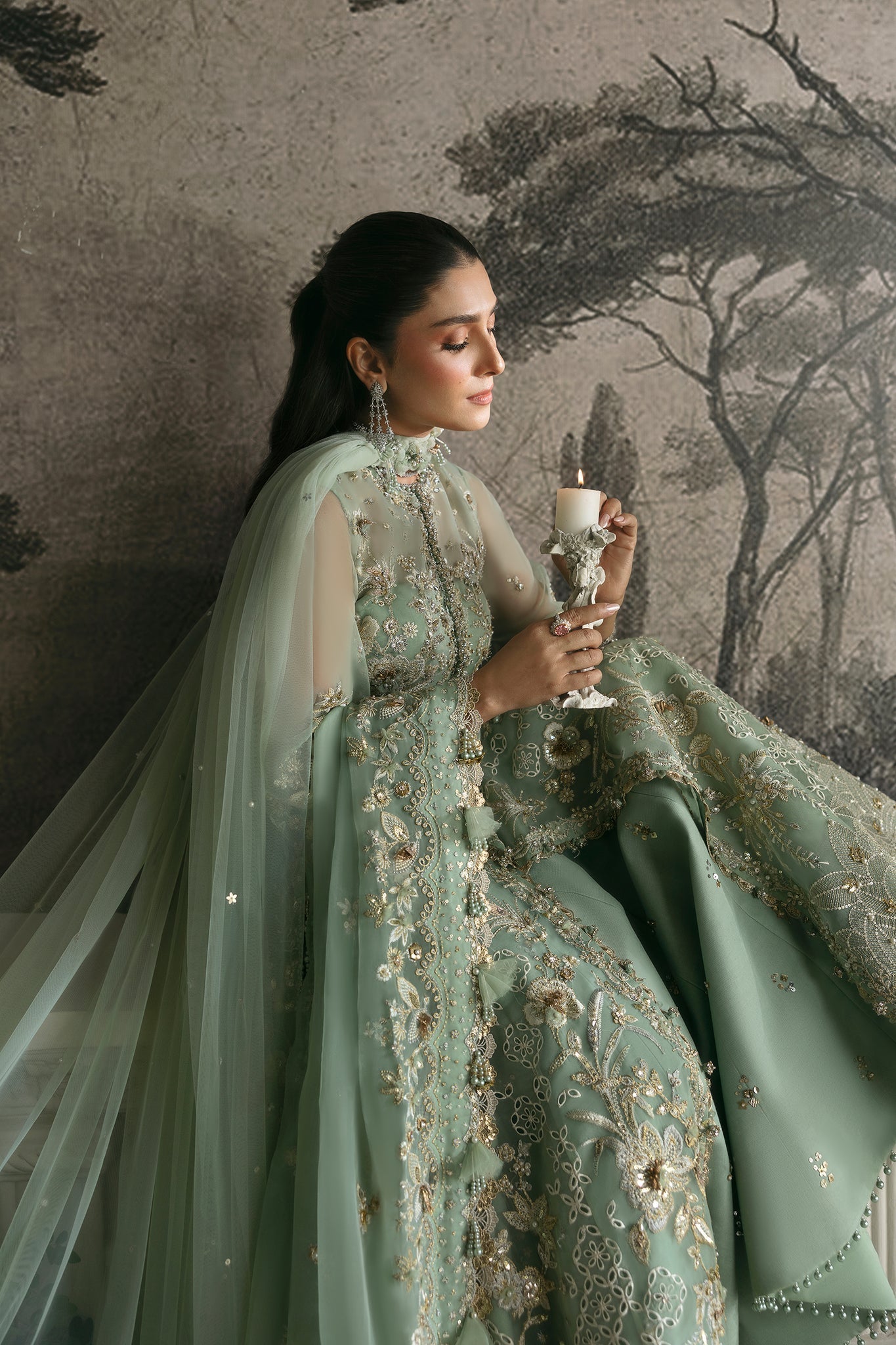 Elan | Wedding Festive 24 | SEA OF SERENITY (EC24-06) by Elan - Designer Dress - Type: Ladies Clothes - Available at Libayah - 100% Original