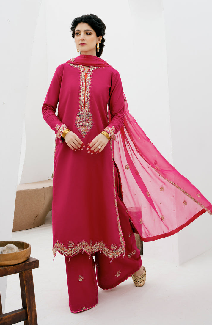 Emaan Adeel | Gul Mohr Eid Pret | DANEEN by Emaan Adeel - Designer Dress - Type: Ladies Clothes - Available at Libayah - 100% Original