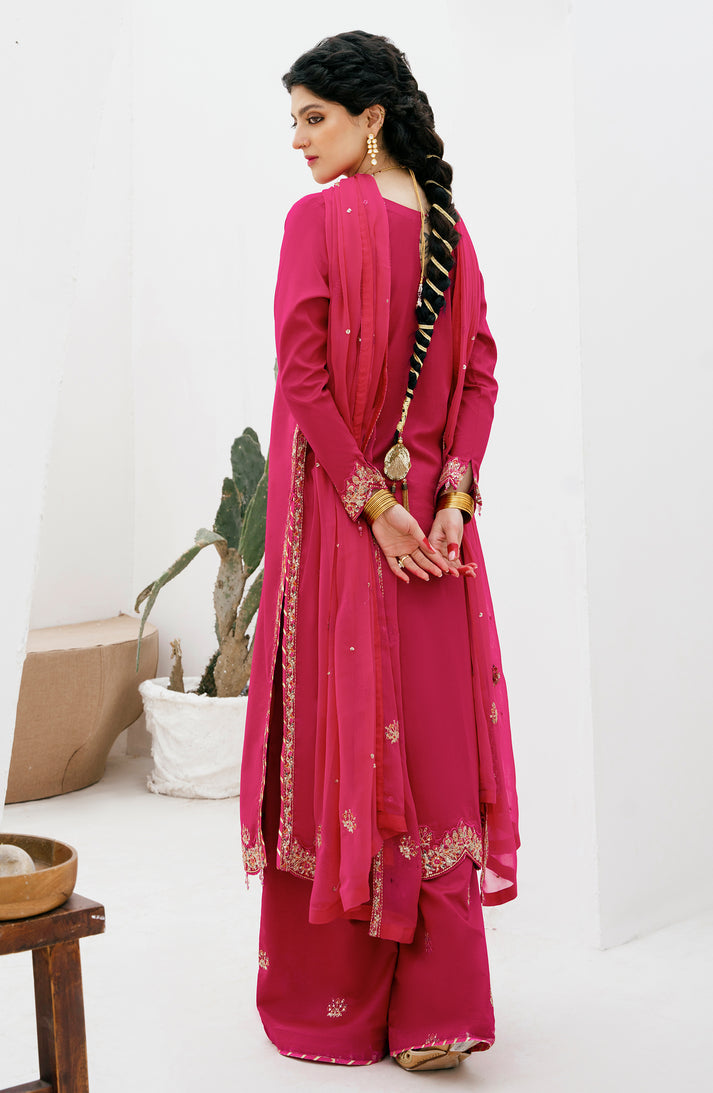 Emaan Adeel | Gul Mohr Eid Pret | DANEEN by Emaan Adeel - Designer Dress - Type: Ladies Clothes - Available at Libayah - 100% Original