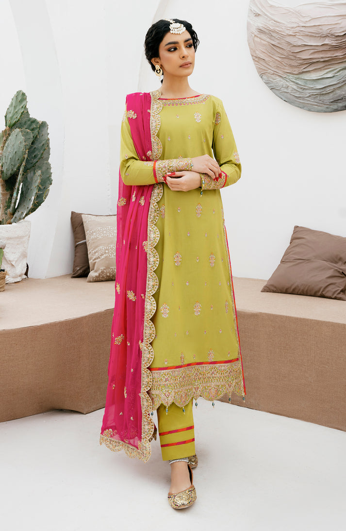 Emaan Adeel | Gul Mohr Eid Pret | ESHAL by Emaan Adeel - Designer Dress - Type: Ladies Clothes - Available at Libayah - 100% Original
