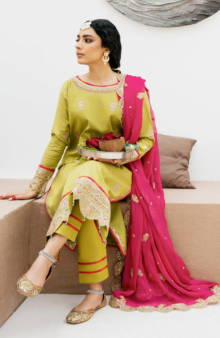 Emaan Adeel | Gul Mohr Eid Pret | ESHAL by Emaan Adeel - Designer Dress - Type: Ladies Clothes - Available at Libayah - 100% Original