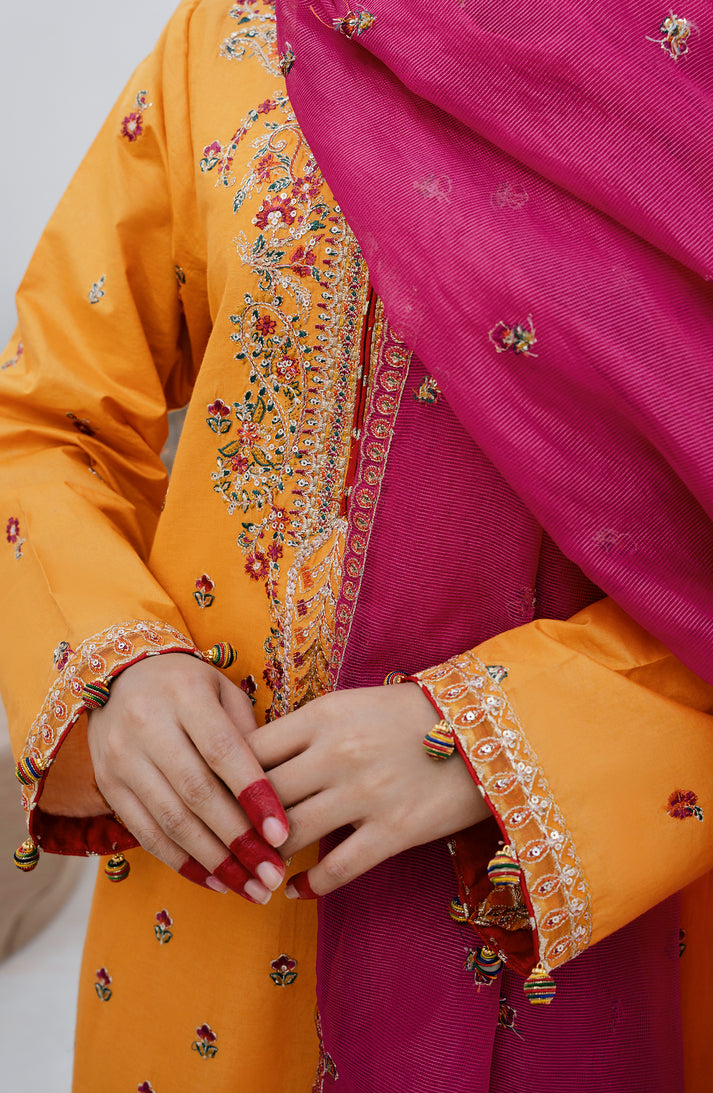 Emaan Adeel | Gul Mohr Eid Pret | WASHMA by Emaan Adeel - Designer Dress - Type: Ladies Clothes - Available at Libayah - 100% Original