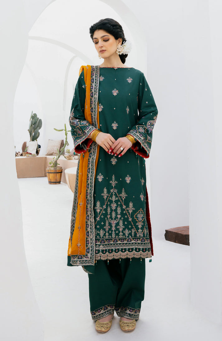 Emaan Adeel | Gul Mohr Eid Pret | NUHA by Emaan Adeel - Designer Dress - Type: Ladies Clothes - Available at Libayah - 100% Original