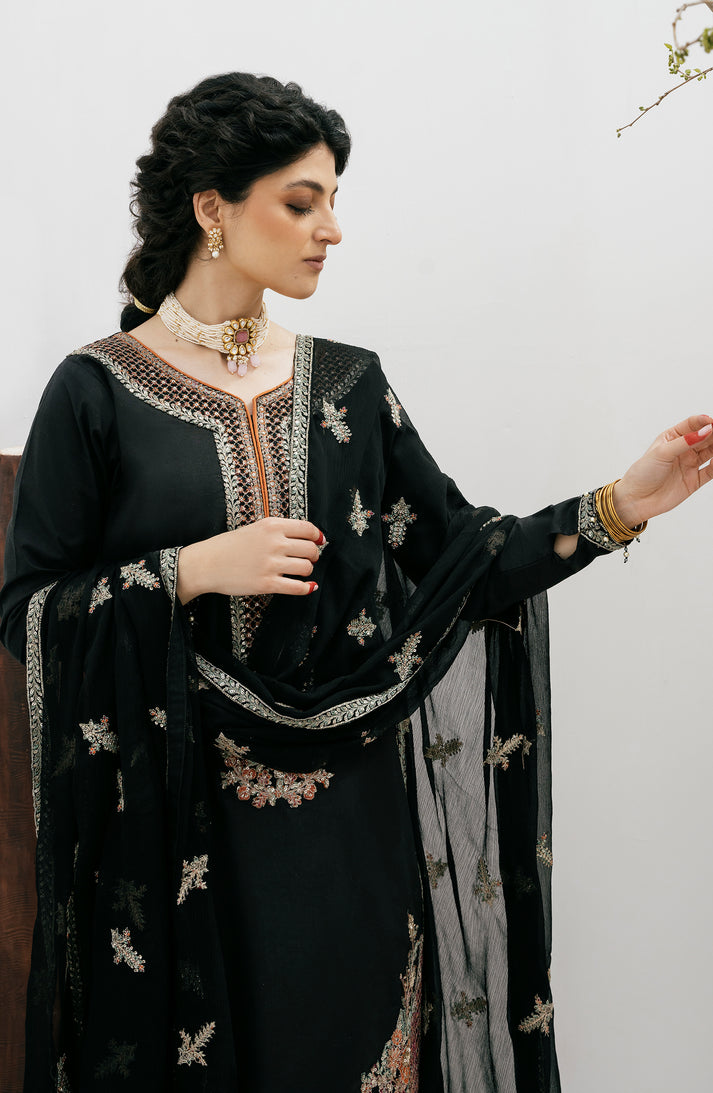Emaan Adeel | Gul Mohr Eid Pret | MAHLAKA by Emaan Adeel - Designer Dress - Type: Ladies Clothes - Available at Libayah - 100% Original