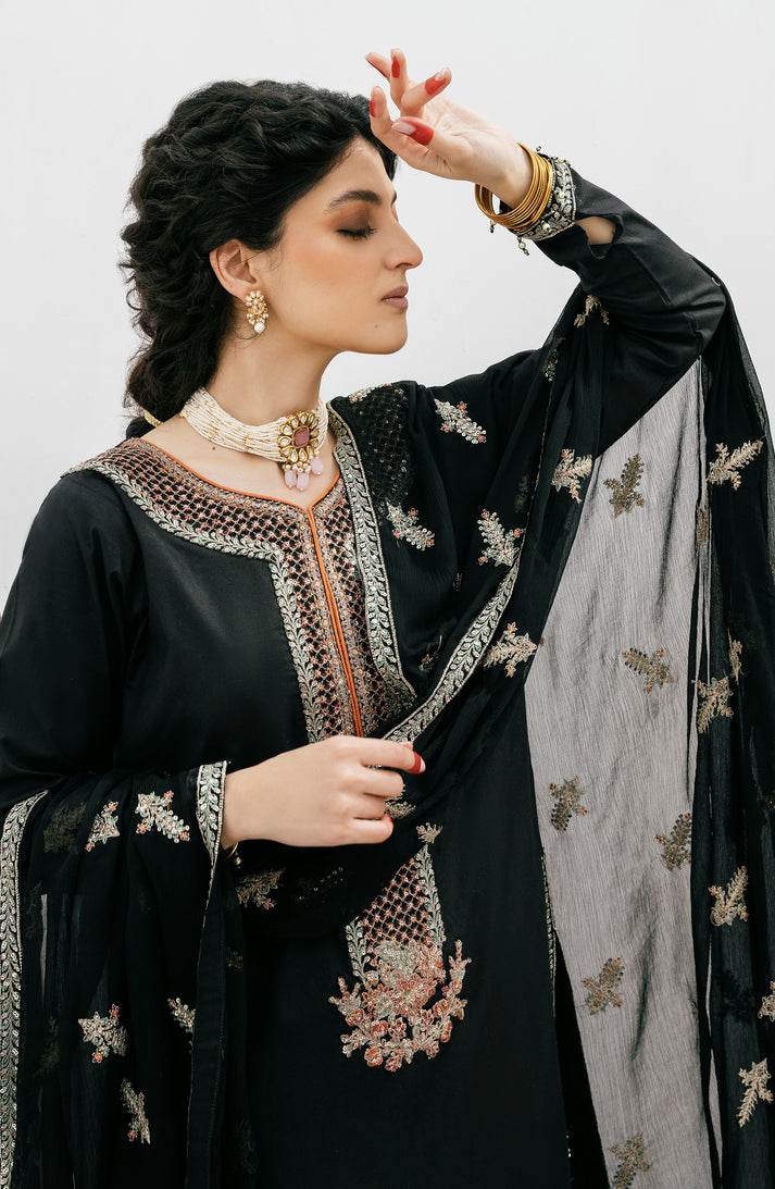Emaan Adeel | Gul Mohr Eid Pret | MAHLAKA by Emaan Adeel - Designer Dress - Type: Ladies Clothes - Available at Libayah - 100% Original