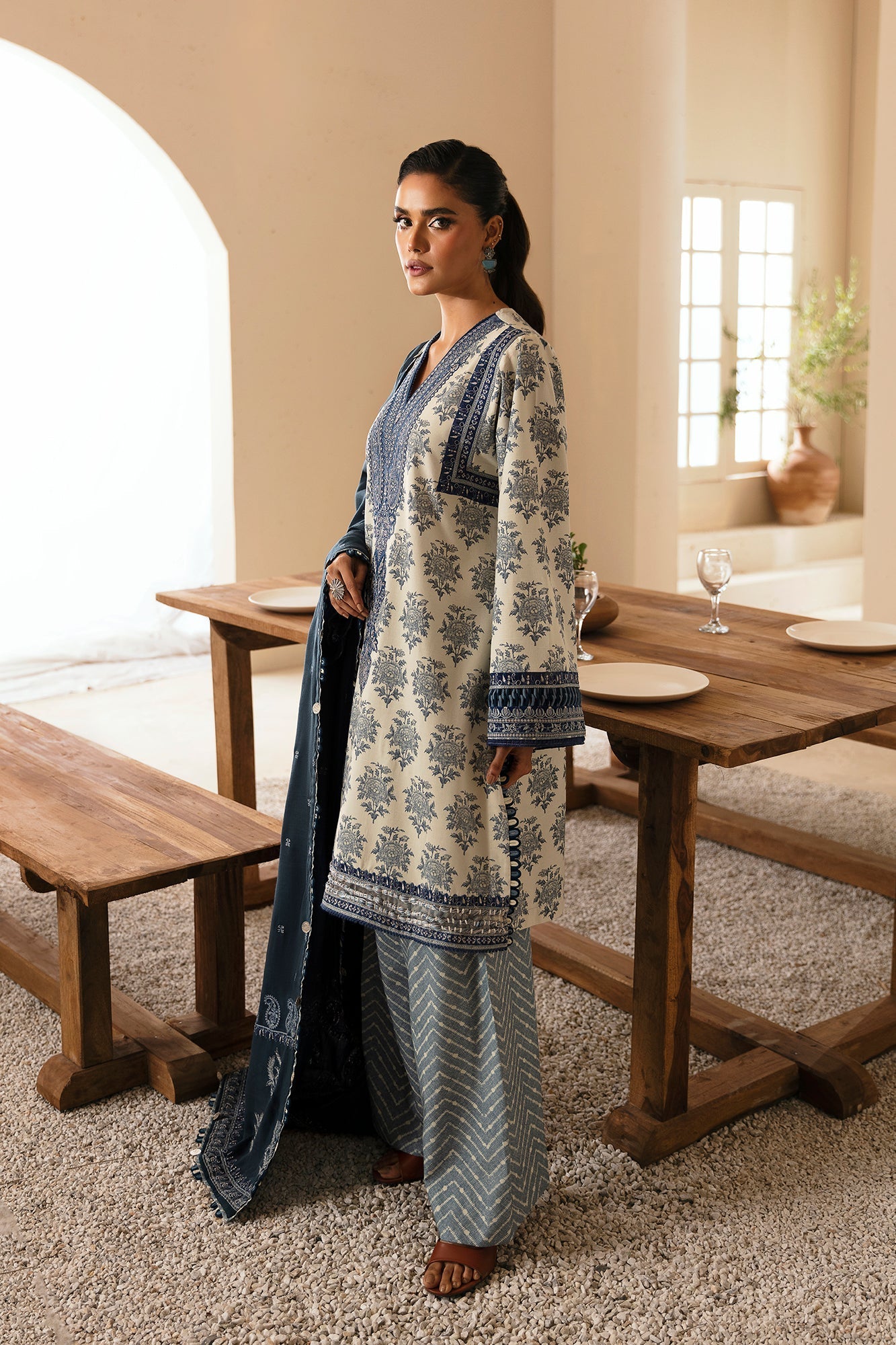 Ethnic | Rozana Winter Collection | ET-08 by Ethnic - Designer Dress - Type: Ladies Clothes - Available at Libayah - 100% Original