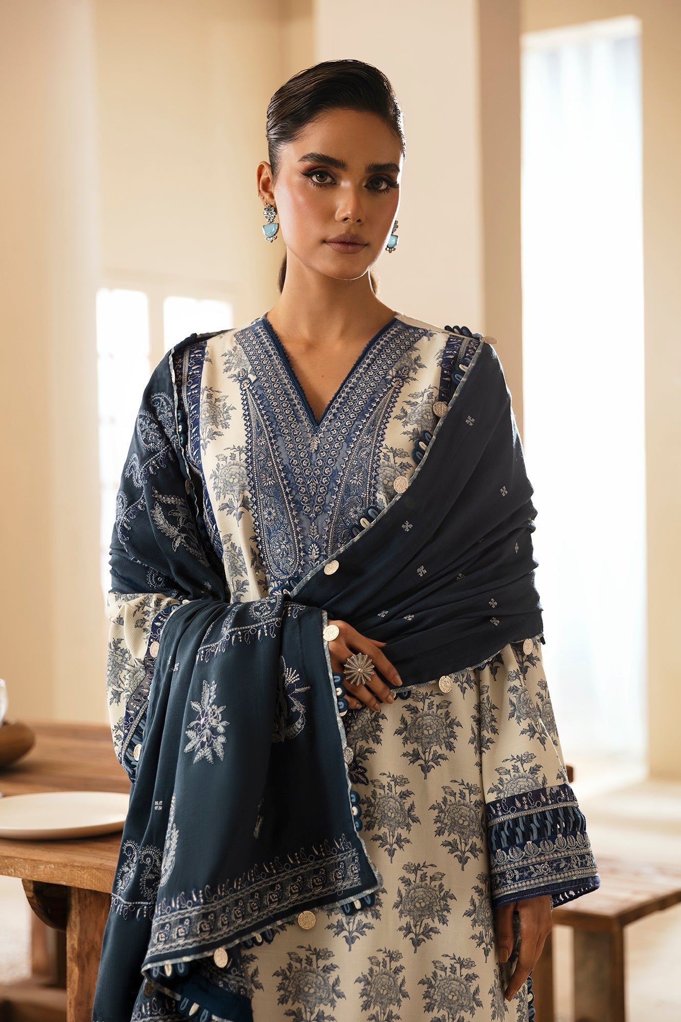 Ethnic | Rozana Winter Collection | ET-08 by Ethnic - Designer Dress - Type: Ladies Clothes - Available at Libayah - 100% Original
