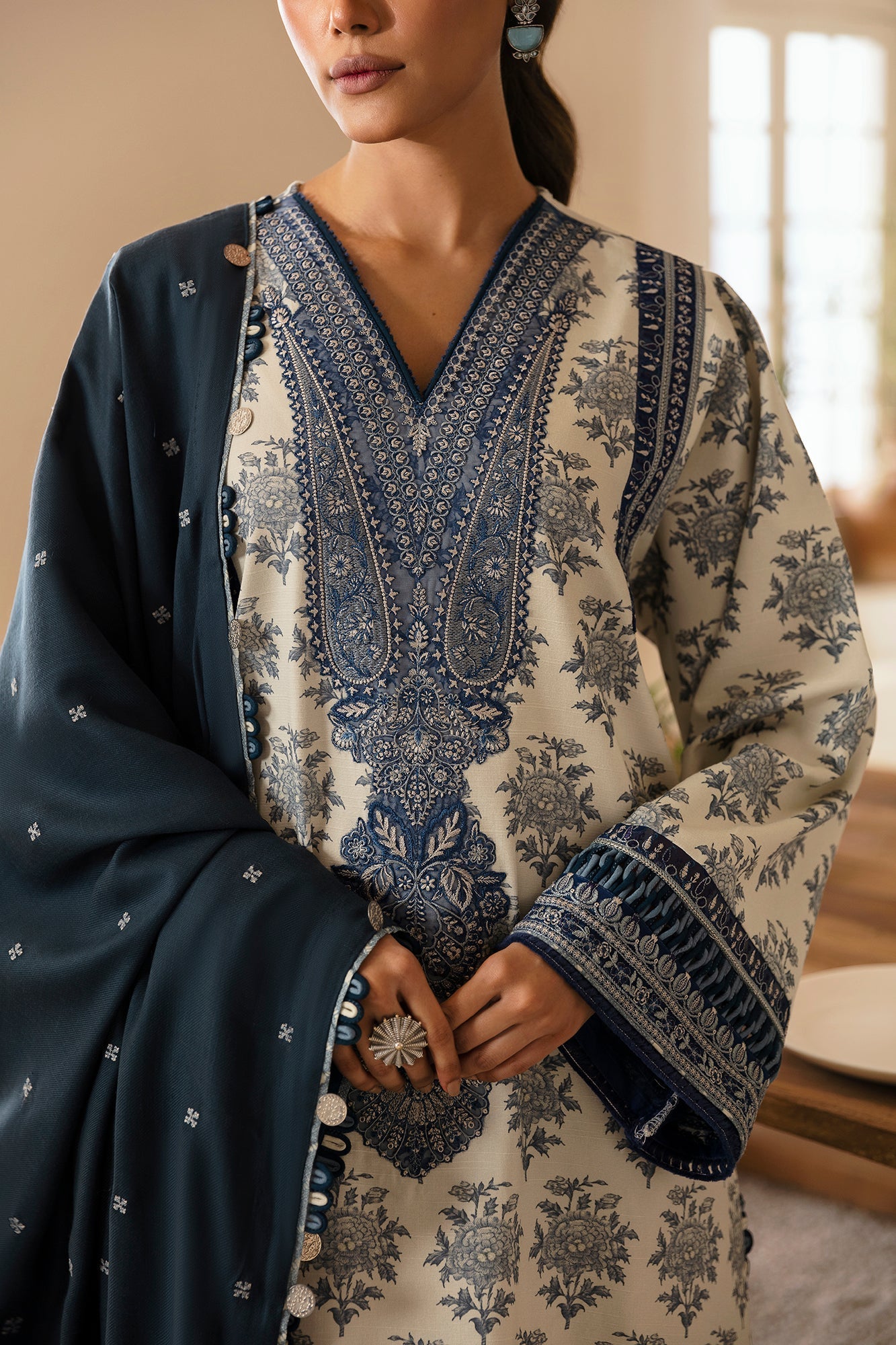 Ethnic | Rozana Winter Collection | ET-08 by Ethnic - Designer Dress - Type: Ladies Clothes - Available at Libayah - 100% Original