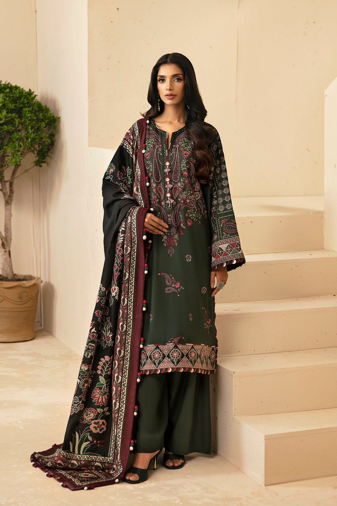Ethnic | Rozana Winter Collection | ET-10 by Ethnic - Designer Dress - Type: Ladies Clothes - Available at Libayah - 100% Original