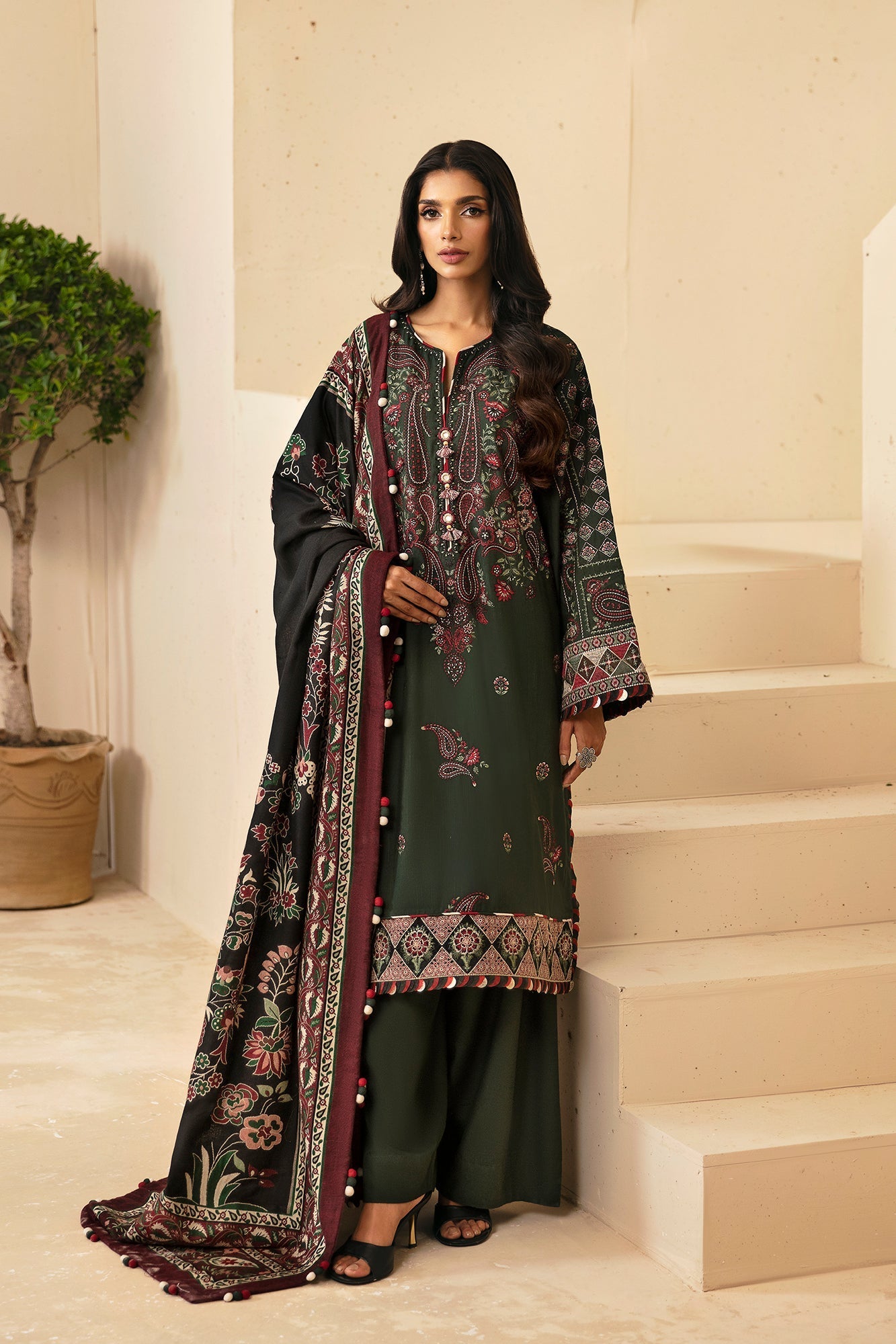 Ethnic | Rozana Winter Collection | ET-10 by Ethnic - Designer Dress - Type: Ladies Clothes - Available at Libayah - 100% Original