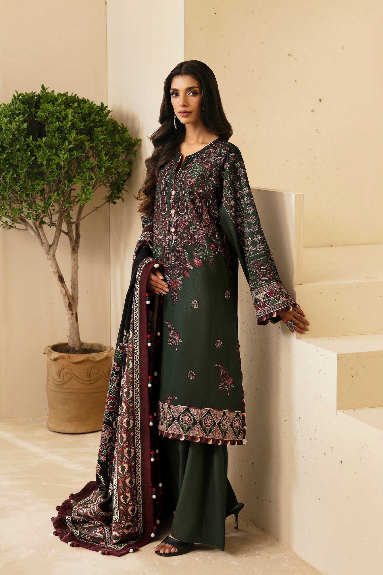Ethnic | Rozana Winter Collection | ET-10 by Ethnic - Designer Dress - Type: Ladies Clothes - Available at Libayah - 100% Original