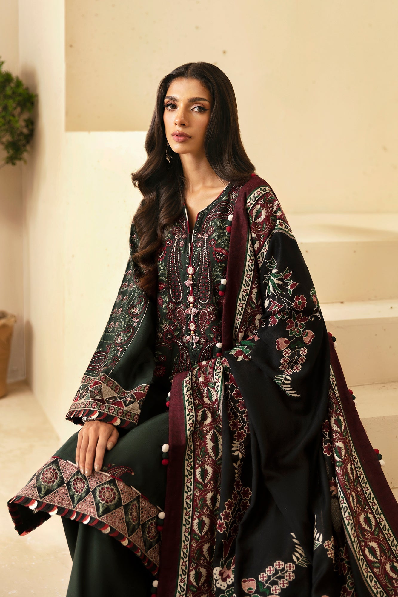 Ethnic | Rozana Winter Collection | ET-10 by Ethnic - Designer Dress - Type: Ladies Clothes - Available at Libayah - 100% Original