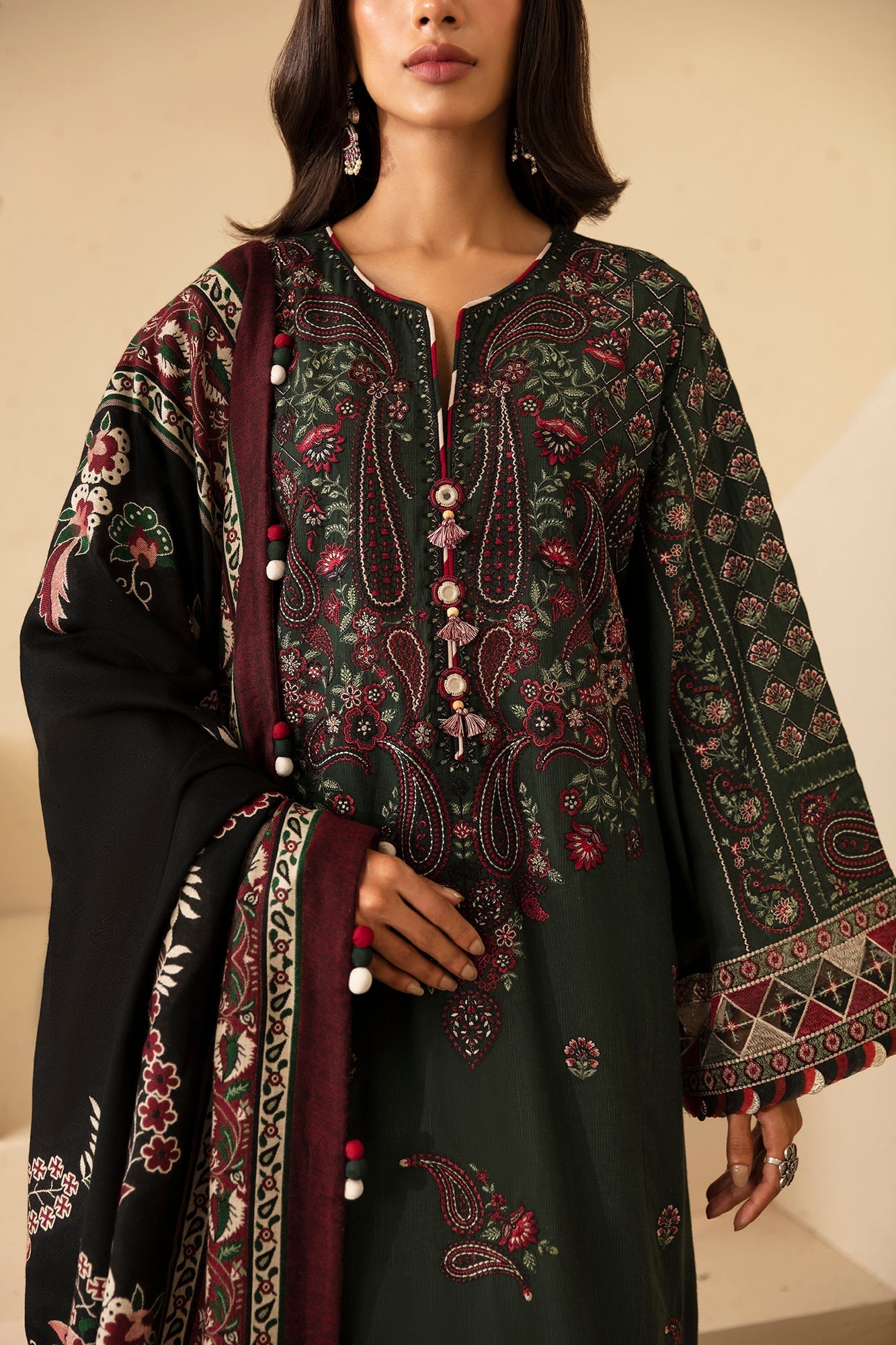 Ethnic | Rozana Winter Collection | ET-10 by Ethnic - Designer Dress - Type: Ladies Clothes - Available at Libayah - 100% Original