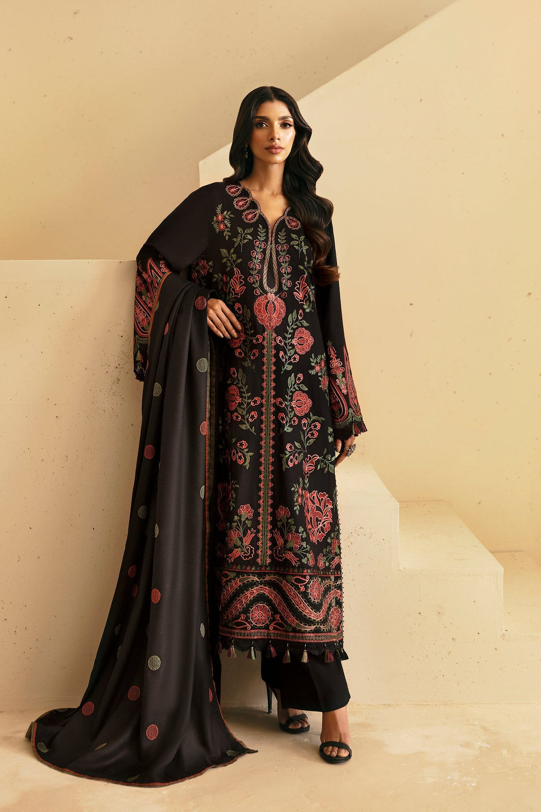 Ethnic | Rozana Winter Collection | ET-15 by Ethnic - Designer Dress - Type: Ladies Clothes - Available at Libayah - 100% Original