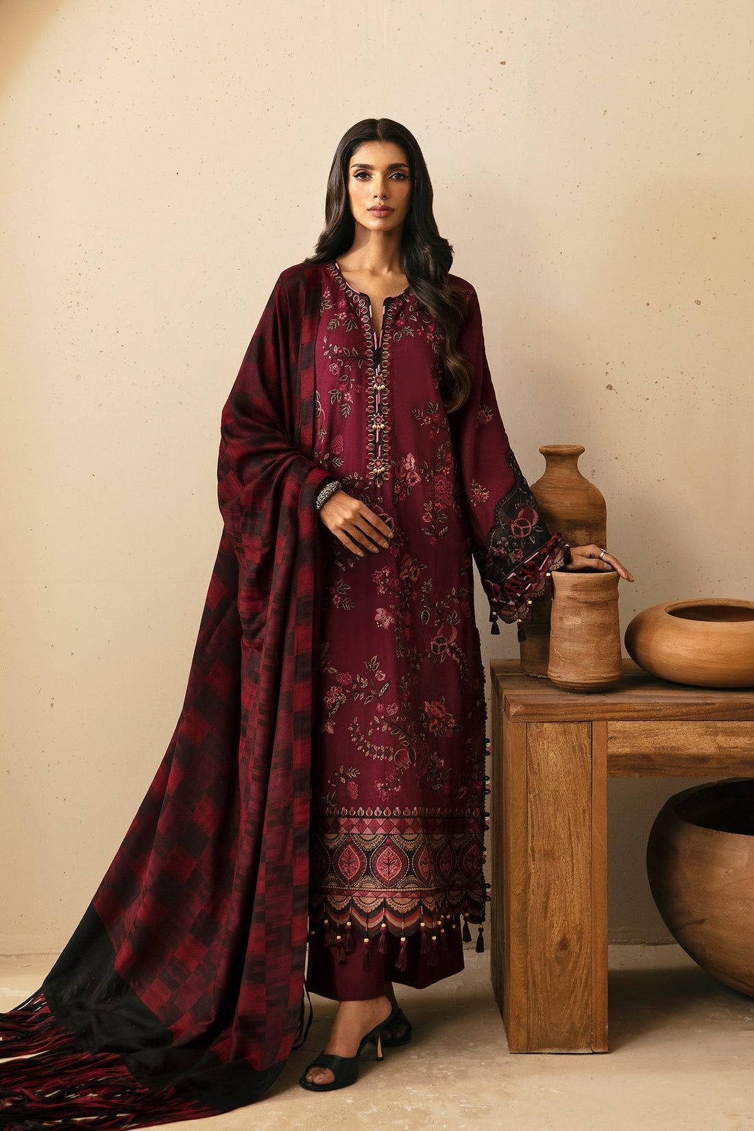 Ethnic | Rozana Winter Collection | ET-14 by Ethnic - Designer Dress - Type: Ladies Clothes - Available at Libayah - 100% Original