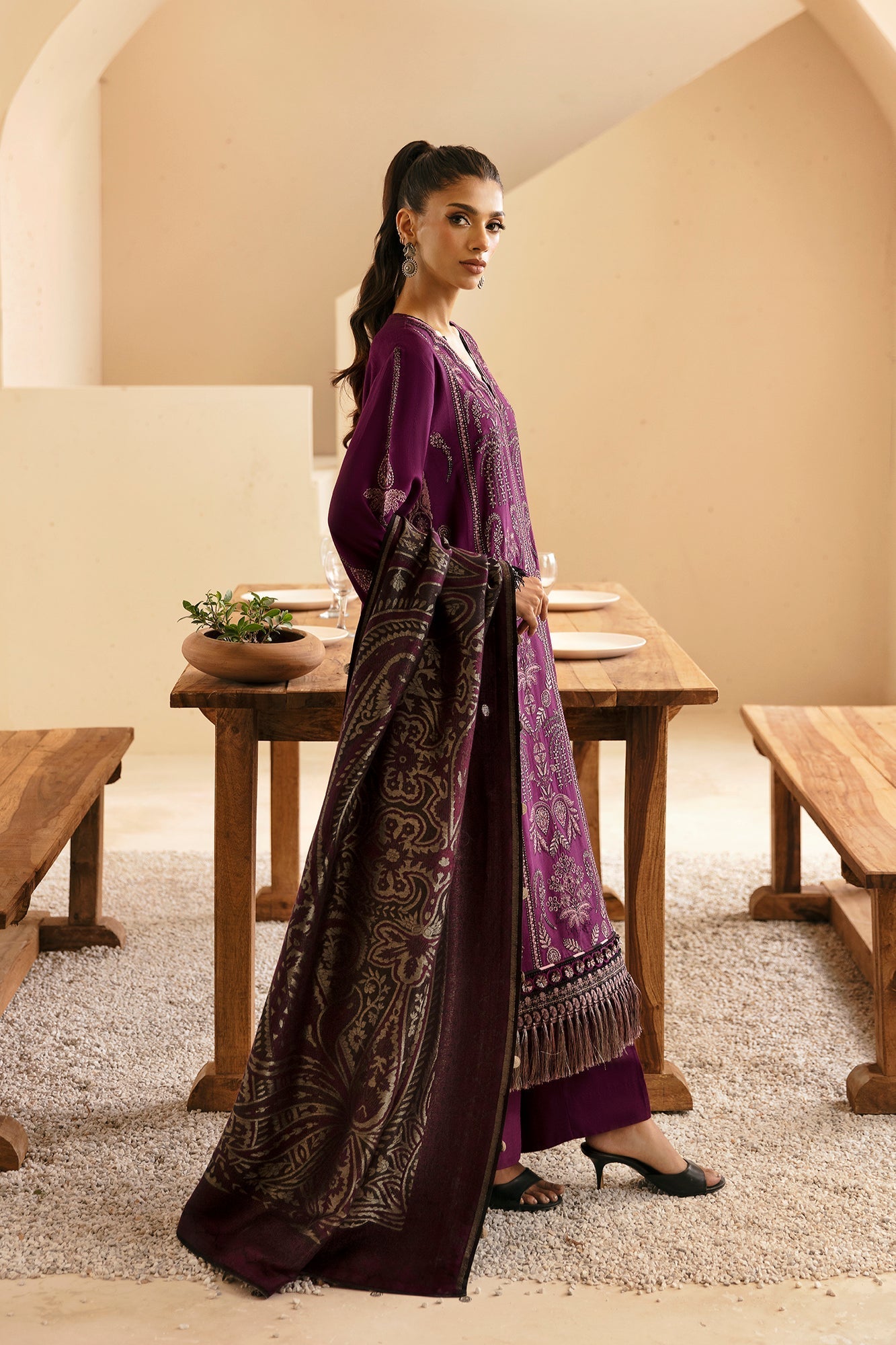Ethnic | Rozana Winter Collection | ET-12 by Ethnic - Designer Dress - Type: Ladies Clothes - Available at Libayah - 100% Original