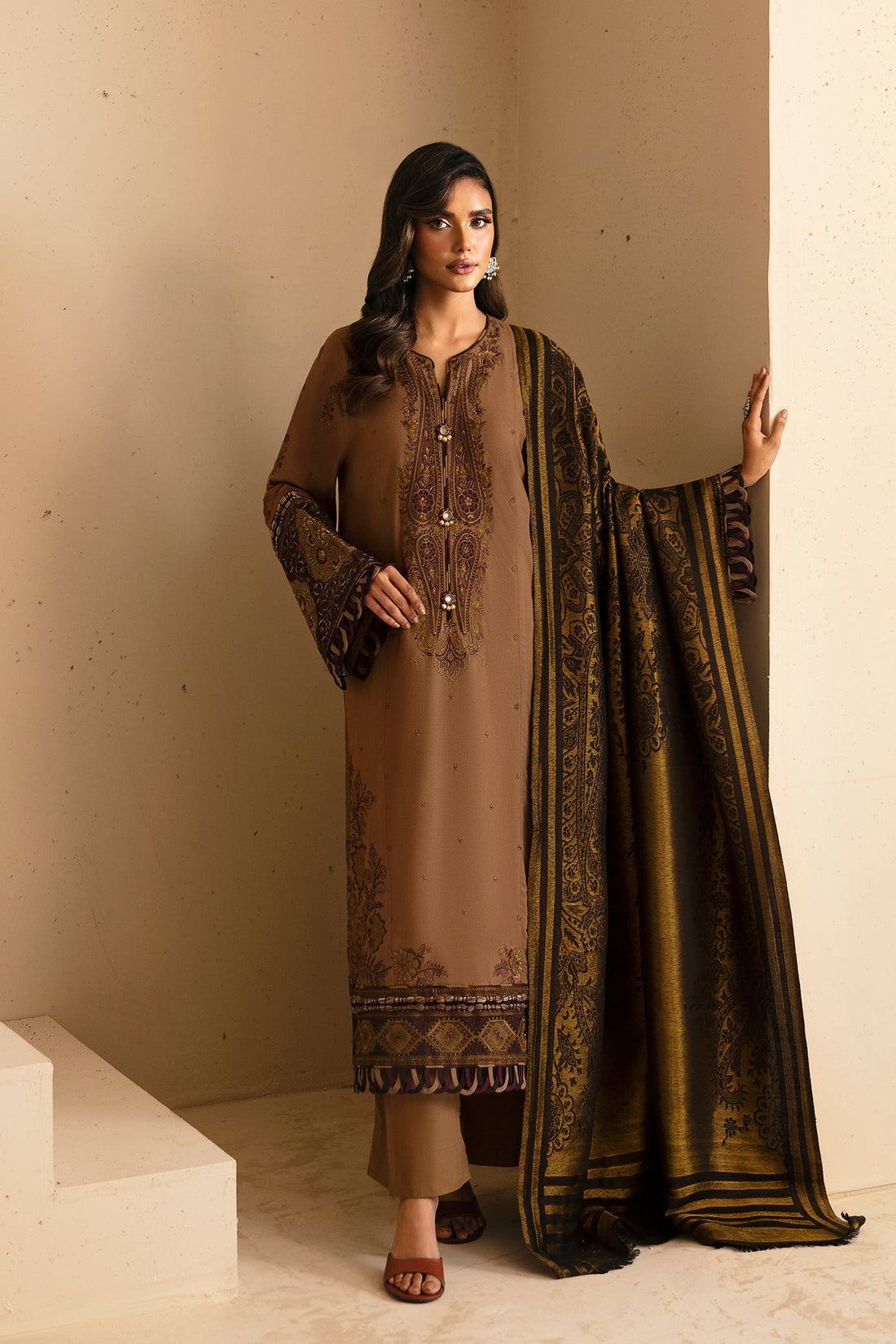 Ethnic | Rozana Winter Collection | ET-13 by Ethnic - Designer Dress - Type: Ladies Clothes - Available at Libayah - 100% Original