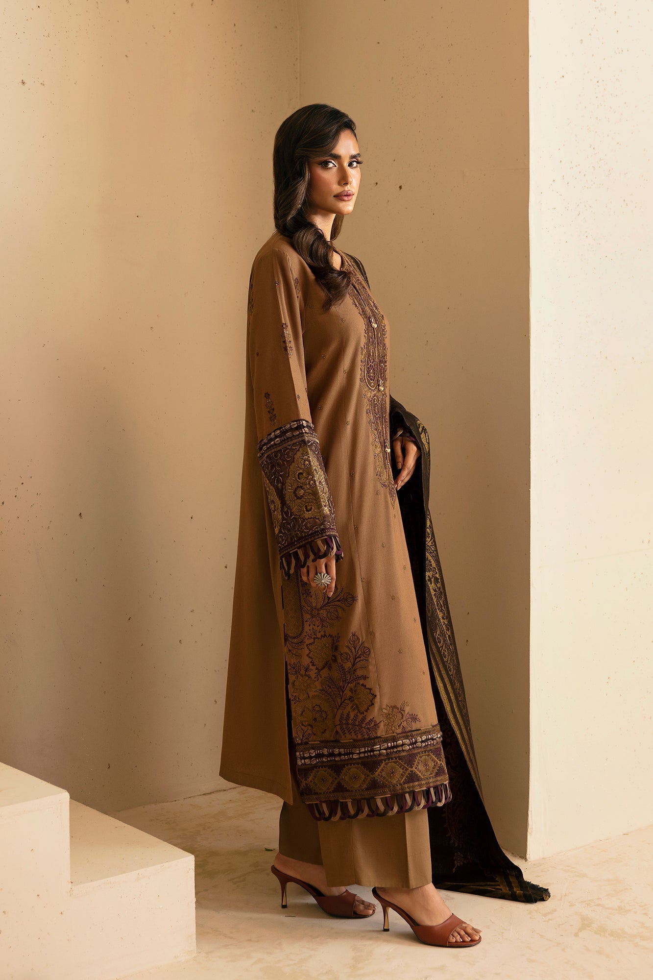 Ethnic | Rozana Winter Collection | ET-13 by Ethnic - Designer Dress - Type: Ladies Clothes - Available at Libayah - 100% Original