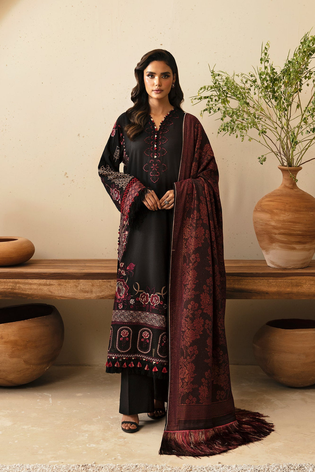 Ethnic | Rozana Winter Collection | ET-16 by Ethnic - Designer Dress - Type: Ladies Clothes - Available at Libayah - 100% Original