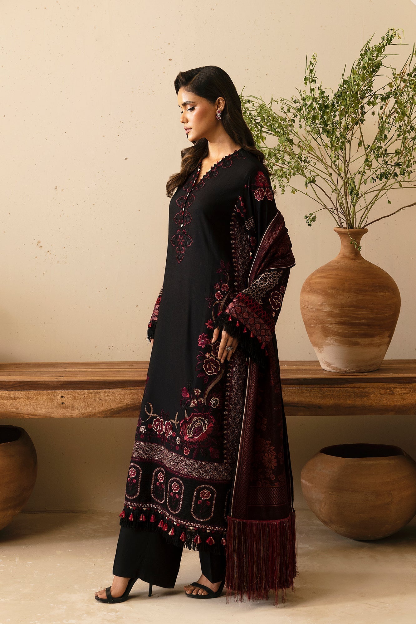 Ethnic | Rozana Winter Collection | ET-16 by Ethnic - Designer Dress - Type: Ladies Clothes - Available at Libayah - 100% Original