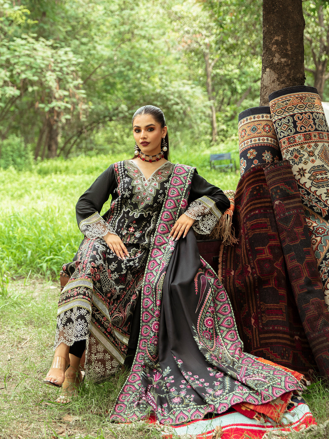 Mahnur | Hazel Winter 24 | FLORALIA by Mahnur - Designer Dress - Type: Luxury - Available at Libayah - 100% Original