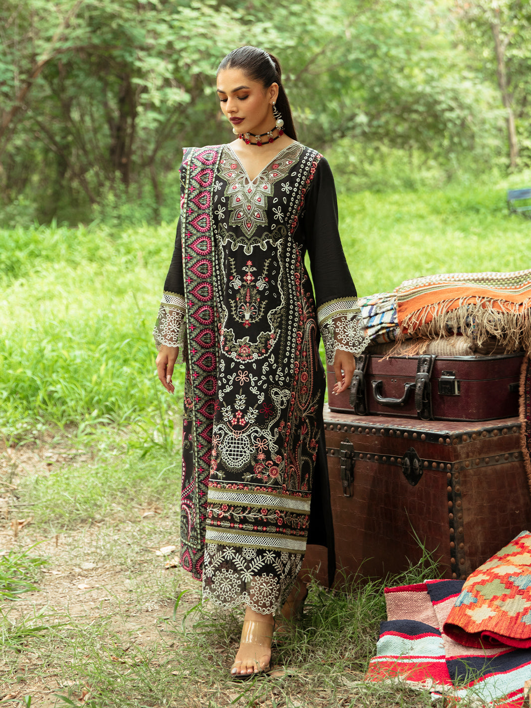 Mahnur | Hazel Winter 24 | FLORALIA by Mahnur - Designer Dress - Type: Luxury - Available at Libayah - 100% Original